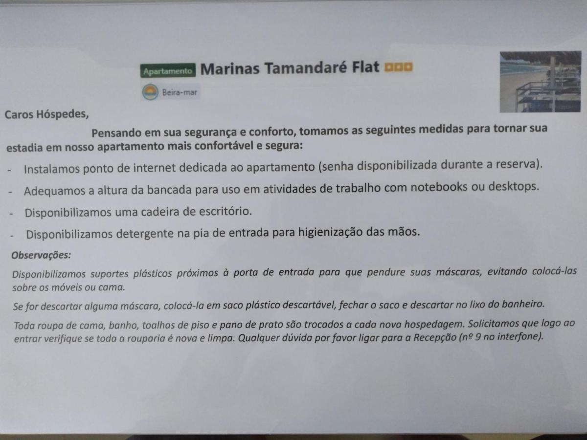 Ferienwohnung Marinas Tamandare Flat Exterior foto